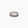 Jewelry Marc Jacobs | The Barcode Monogram Id Chain Ring Aged Silver