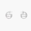 Jewelry Marc Jacobs | The J Marc Small Pave Hoops Silver/Crystal