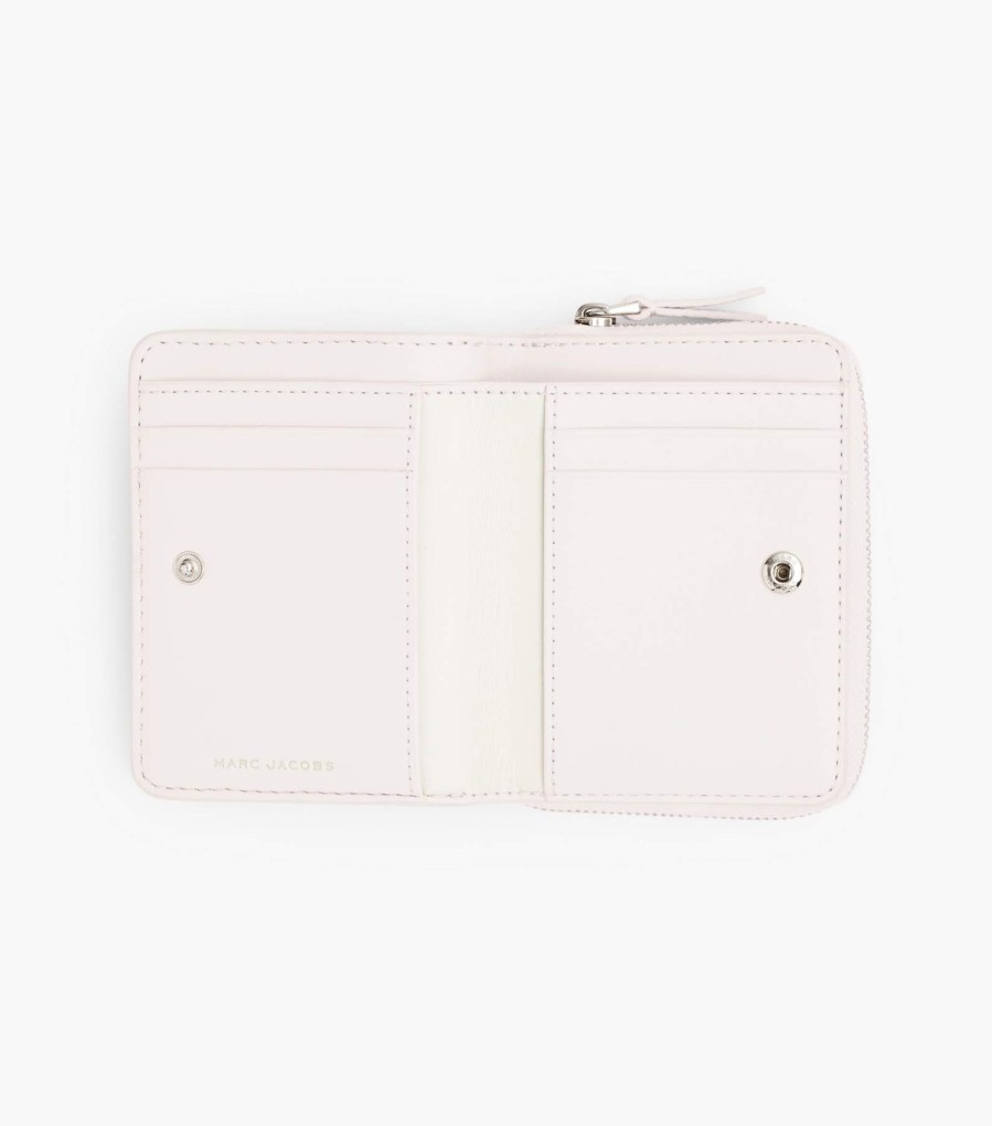 Wallets Marc Jacobs | The Leather Mini Compact Wallet Cotton