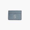 Wallets Marc Jacobs | The Galactic Glitter J Marc Card Case Silver