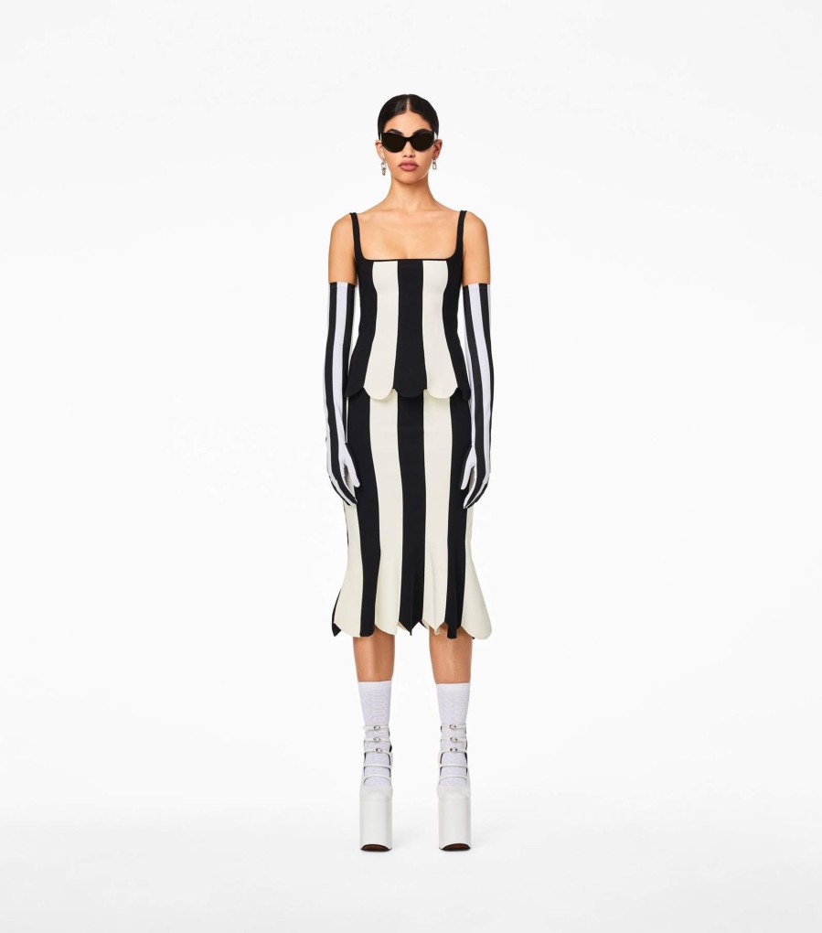 Ready To Wear Marc Jacobs | The Scuba Stripe Top Black/Ivory