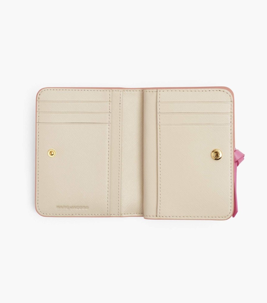 Wallets Marc Jacobs | The Utility Snapshot Mini Compact Wallet Rose Multi