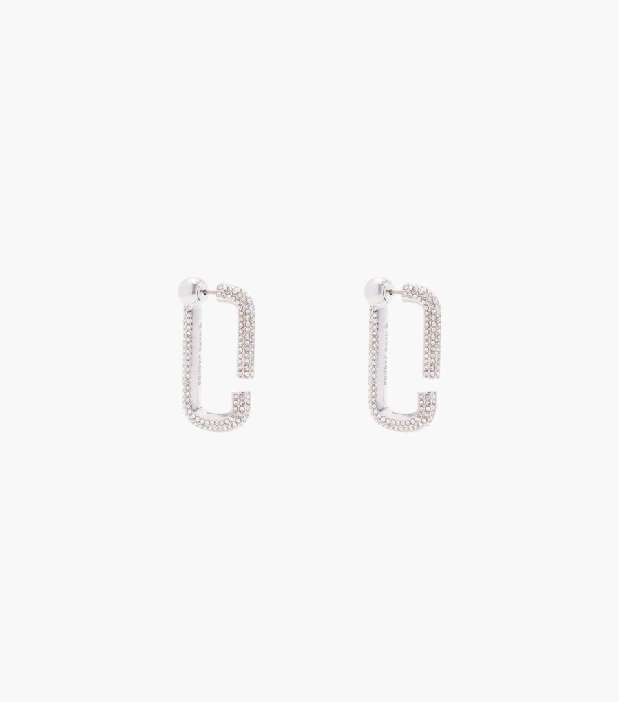 Jewelry Marc Jacobs | The J Marc Crystal Hoops Crystal/Silver