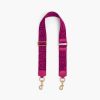 Accessories Marc Jacobs | The Outline Logo Webbing Strap Lipstick Pink Multi