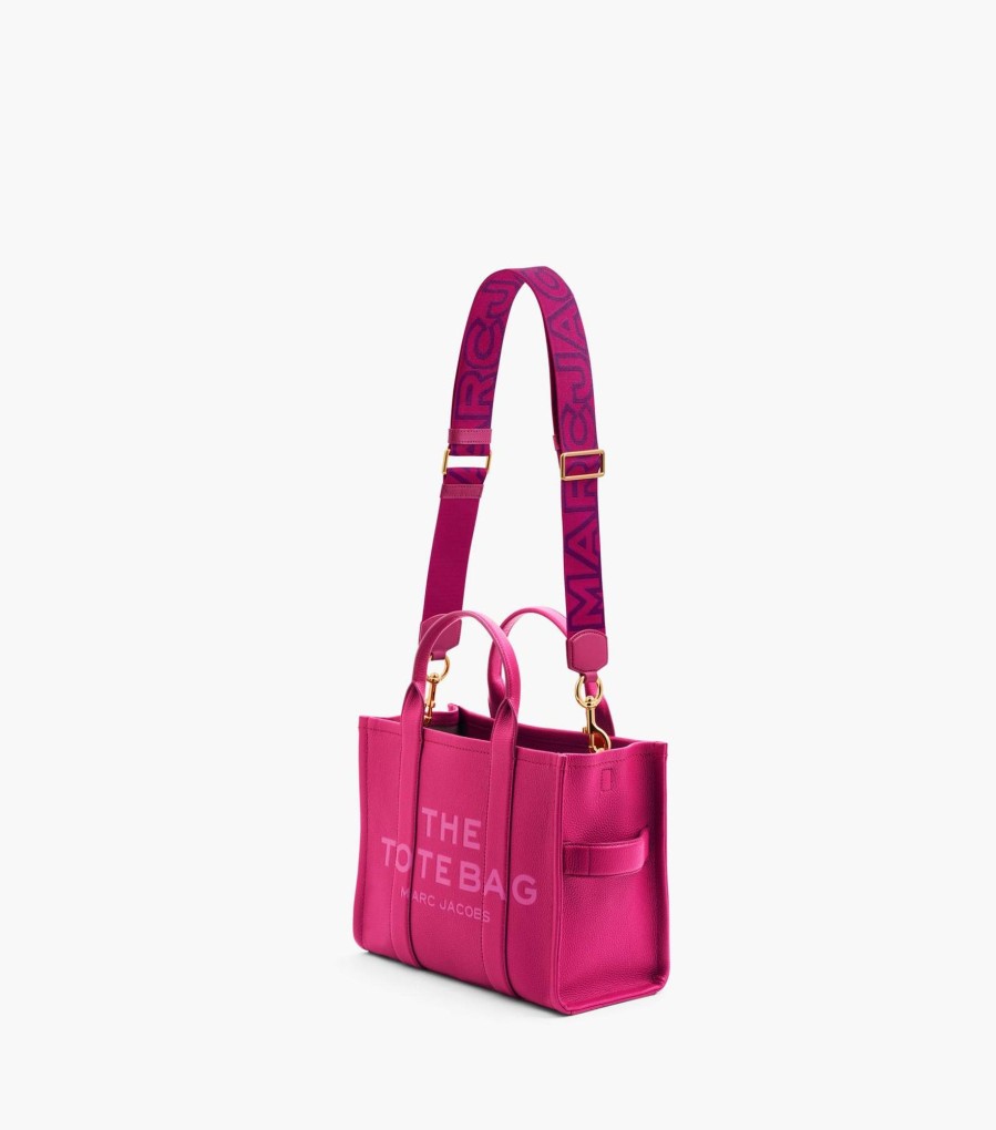 Accessories Marc Jacobs | The Outline Logo Webbing Strap Lipstick Pink Multi