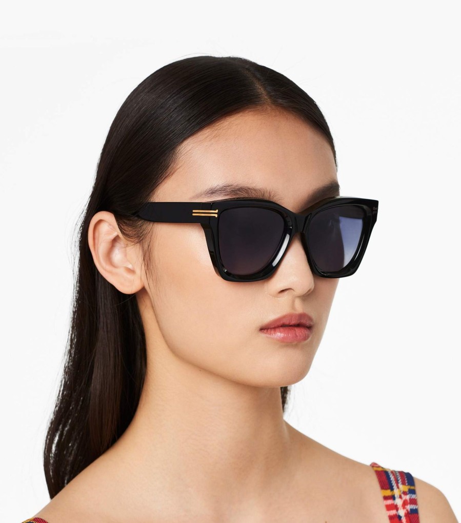 Accessories Marc Jacobs | Icon Edge Oversized Square Sunglasses Black