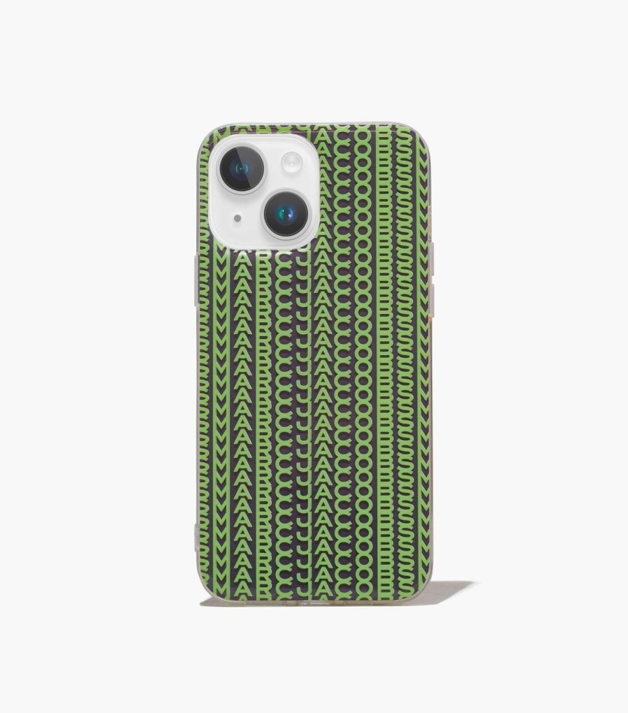 Accessories Marc Jacobs | The Monogram Iphone Case 14 Grey/Fluro Green