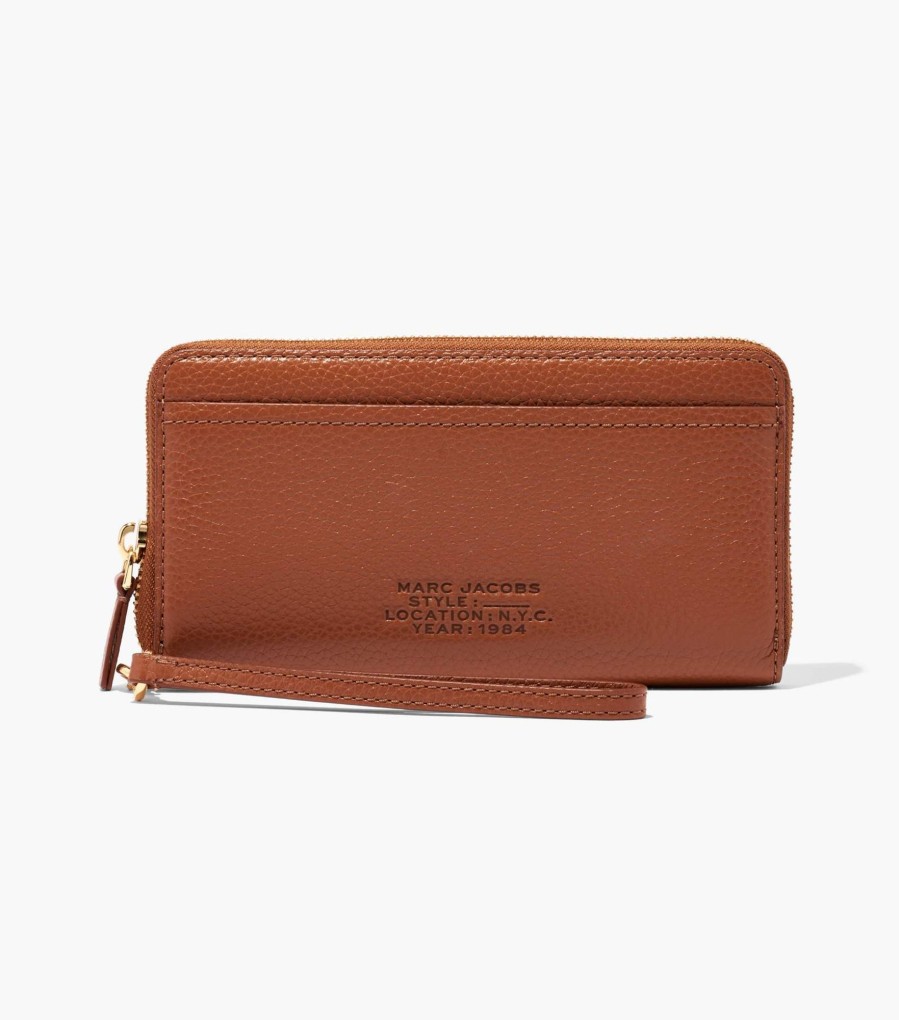 Wallets Marc Jacobs | The Leather Continental Wallet Argan Oil