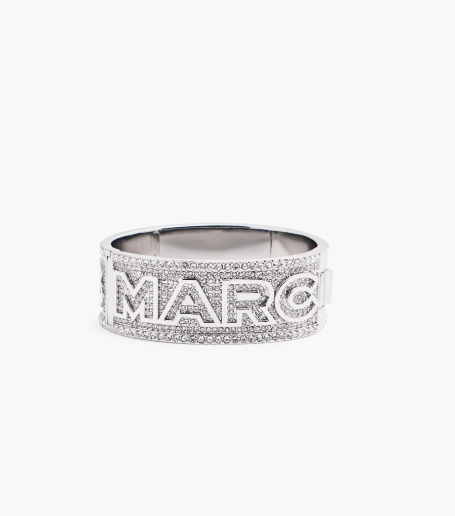 Ready To Wear Marc Jacobs | The Monogram Pave Cuff Bracelet Silver/Crystal