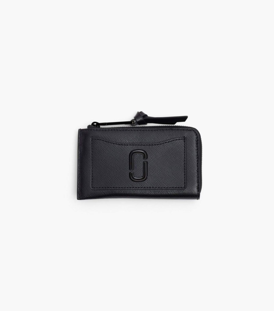 Wallets Marc Jacobs | The Utility Snapshot Dtm Top Zip Multi Wallet Black