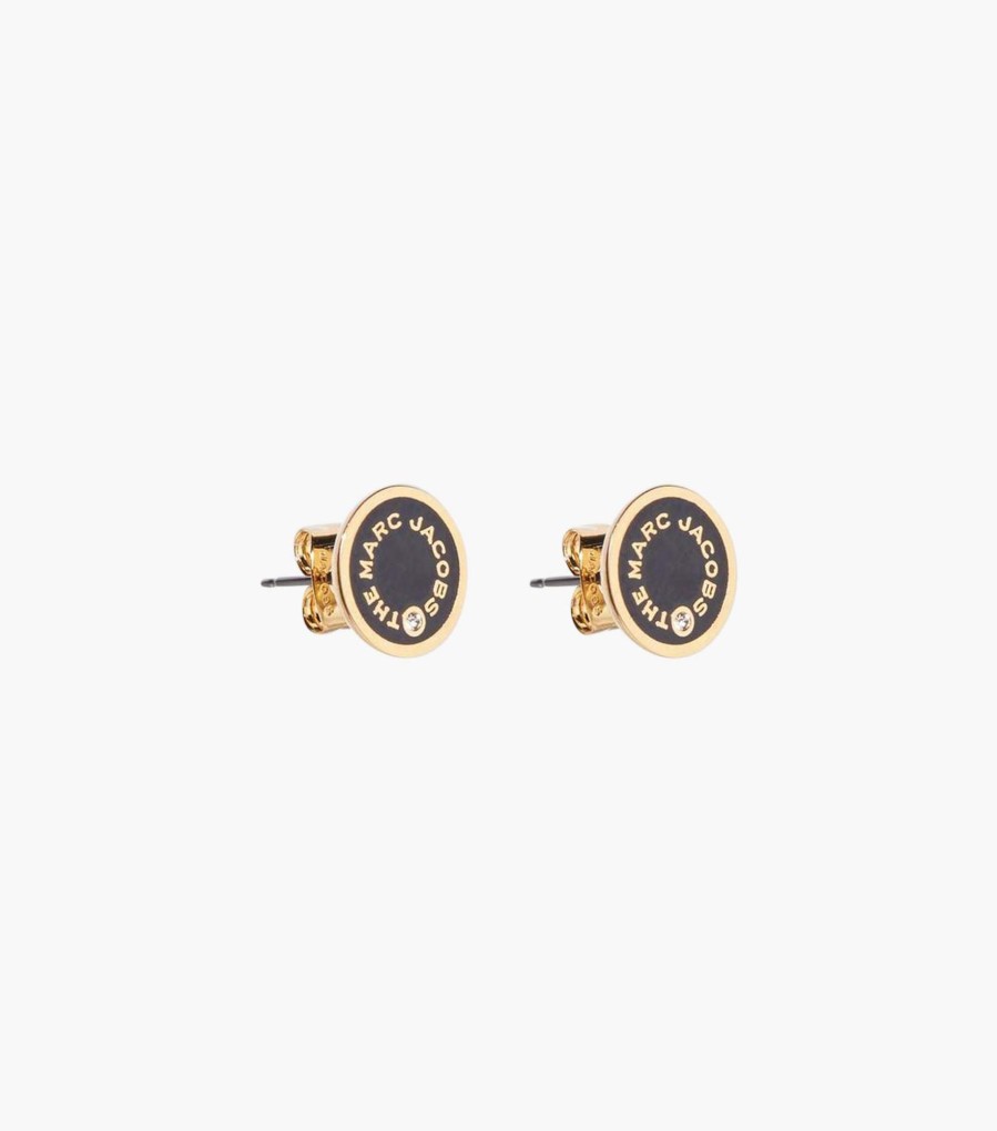 Jewelry Marc Jacobs | The Medallion Studs Black/Gold