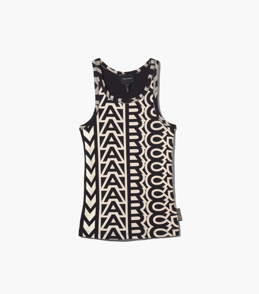 Ready To Wear Marc Jacobs | The Monogram Rib Tank Black/Ivory