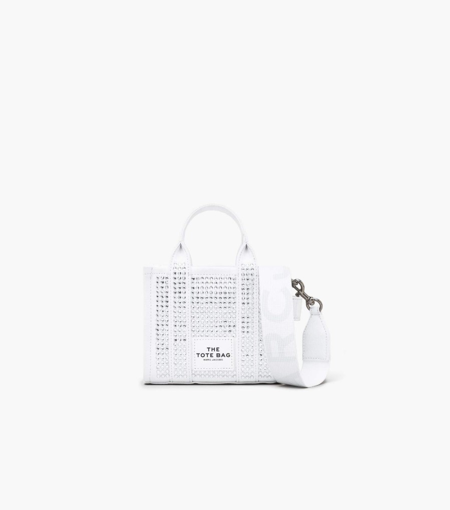 Bags Marc Jacobs | The Crystal Canvas Mini Tote Bag White Crystal