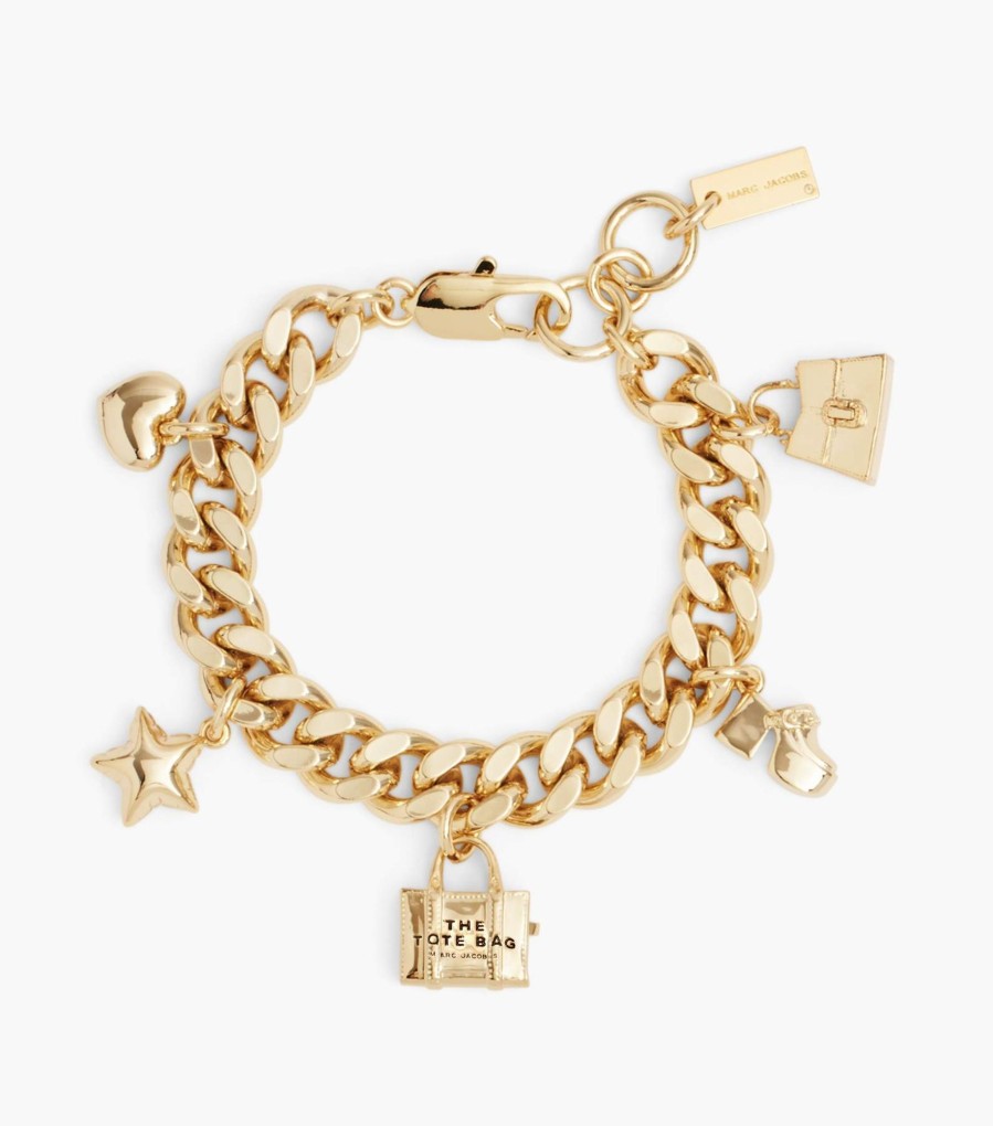 Jewelry Marc Jacobs | The Mini Icon Charm Bracelet Light Antique Gold