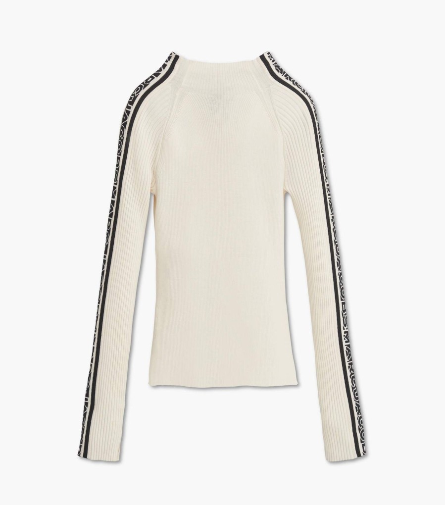 Ready To Wear Marc Jacobs | The Raglan Logo Mockneck Ivory/Black