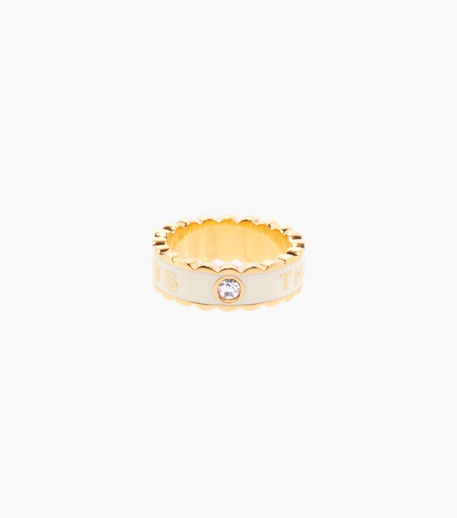 Jewelry Marc Jacobs | The Scallop Medallion Ring Cream/Gold