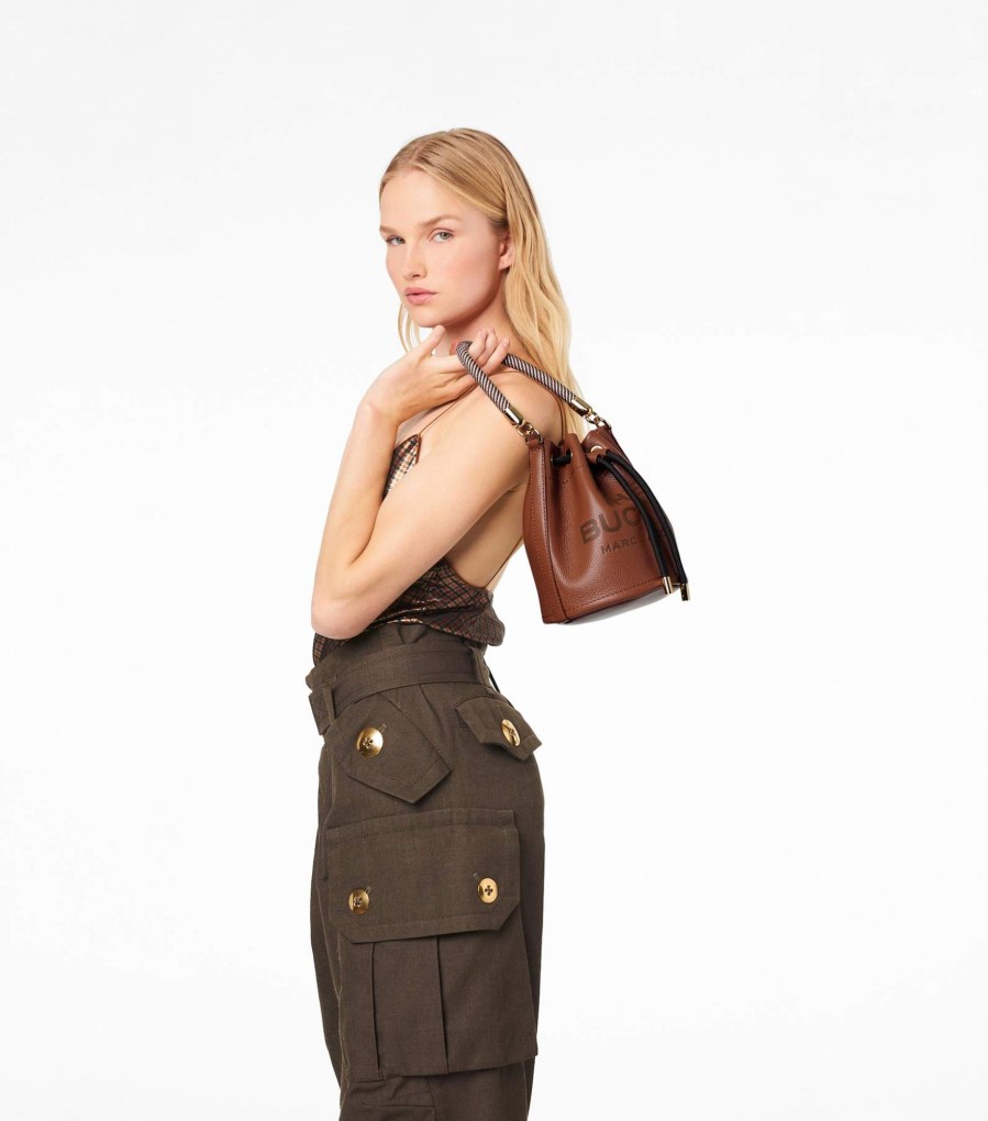 Bags Marc Jacobs | The Leather Bucket Bag Argan Oil