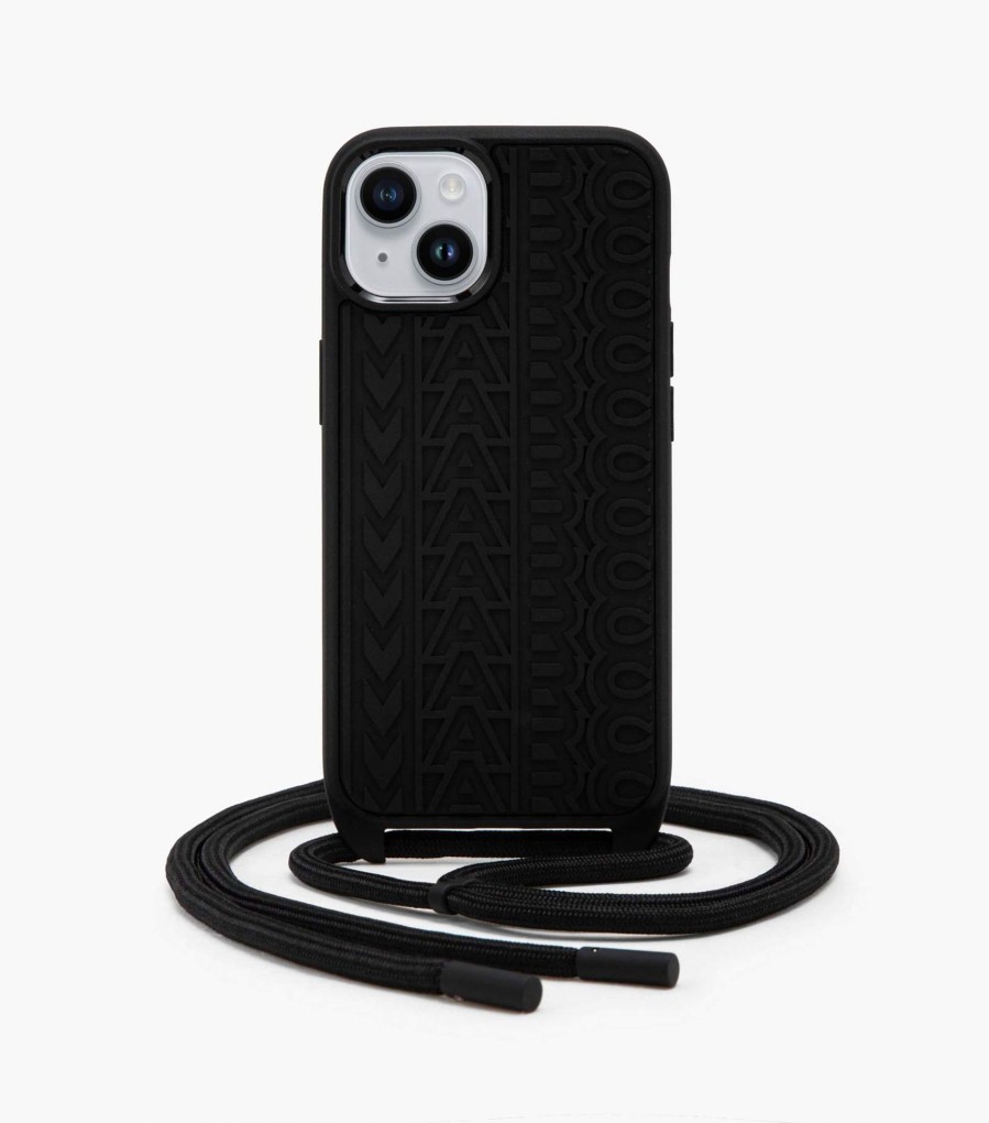 Accessories Marc Jacobs | The Monogram Iphone 14 Crossbody Case Black