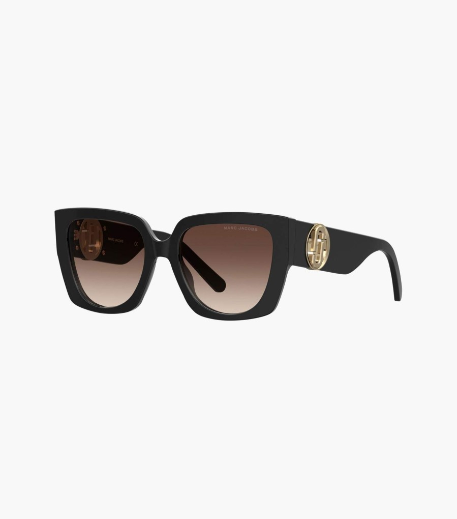 Accessories Marc Jacobs | The J Marc Square Cutout Sunglasses Black