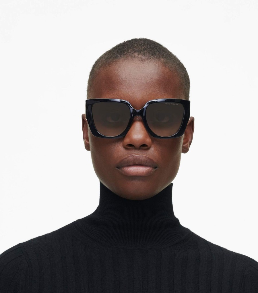 Accessories Marc Jacobs | The J Marc Square Cutout Sunglasses Black