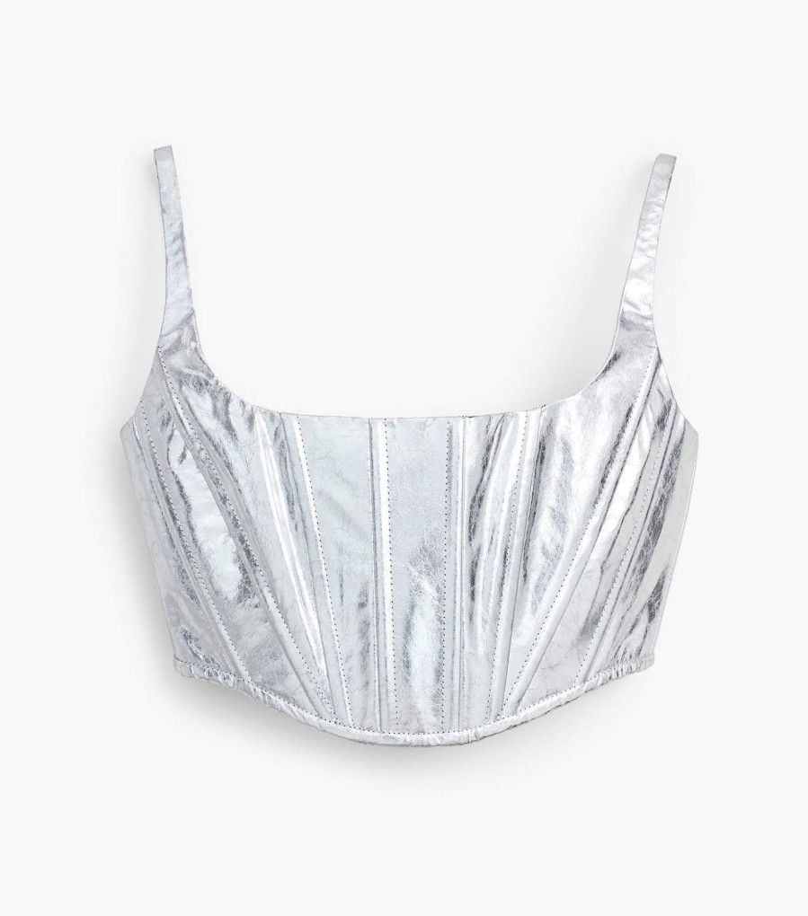 Ready To Wear Marc Jacobs | The Leather Bustier Silver