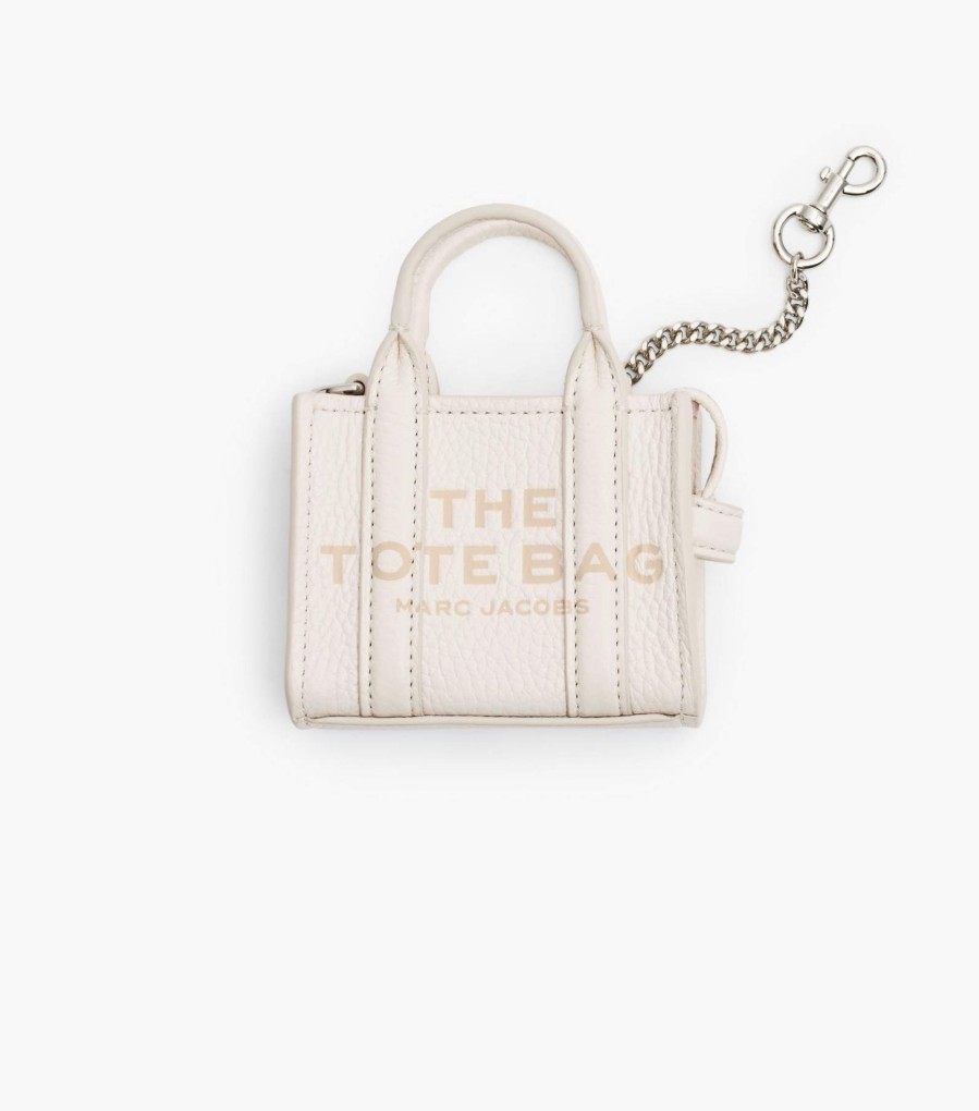 Accessories Marc Jacobs | The Nano Tote Bag Charm Cotton/Silver