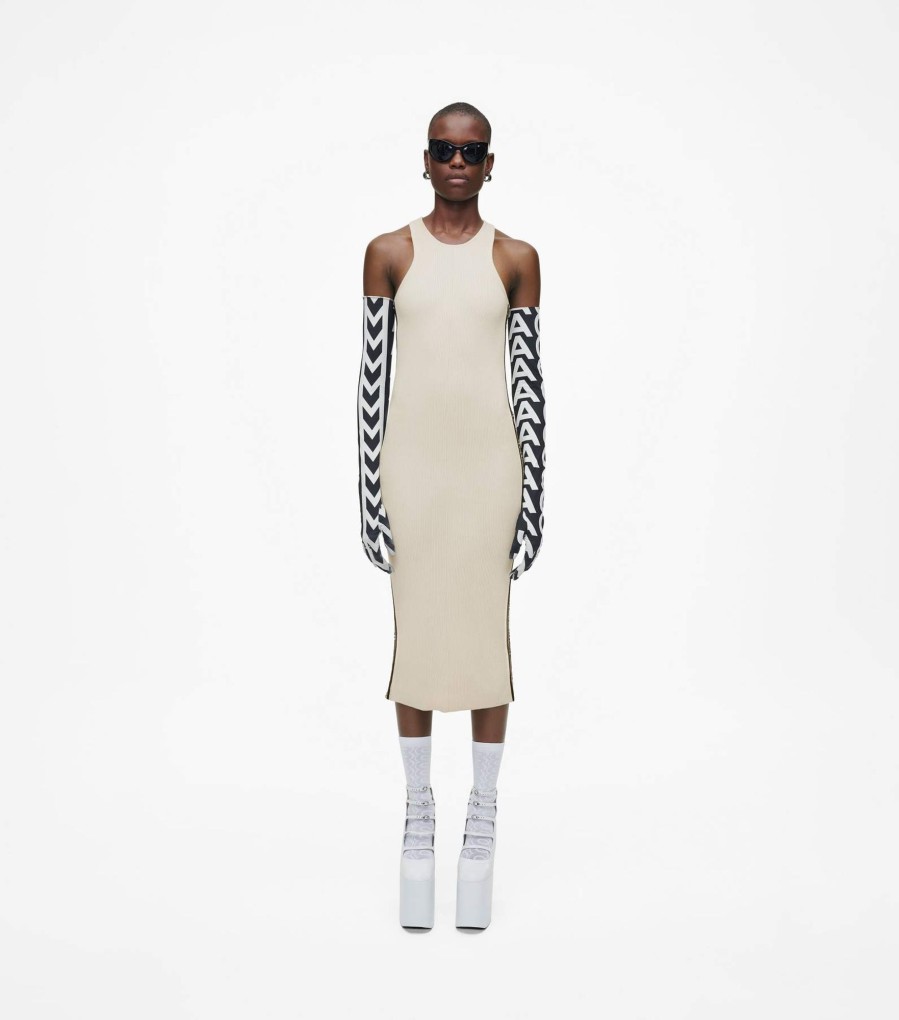 Ready To Wear Marc Jacobs | The Logo Racer Dress Ivory/Black