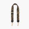 Accessories Marc Jacobs | The Outline Logo Webbing Strap Black/Gold