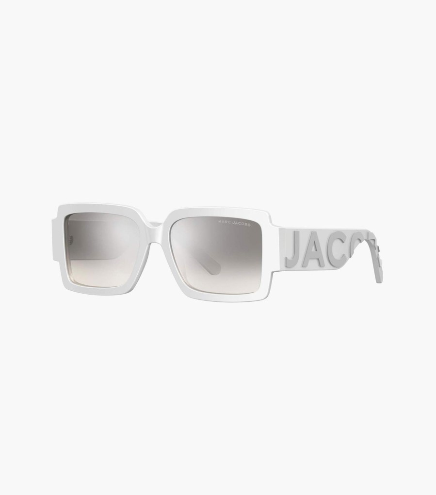 Accessories Marc Jacobs | The Square Mirrored Sunglasses White/Grey