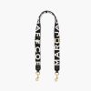 Accessories Marc Jacobs | The Thin Logo Webbing Strap Black/White