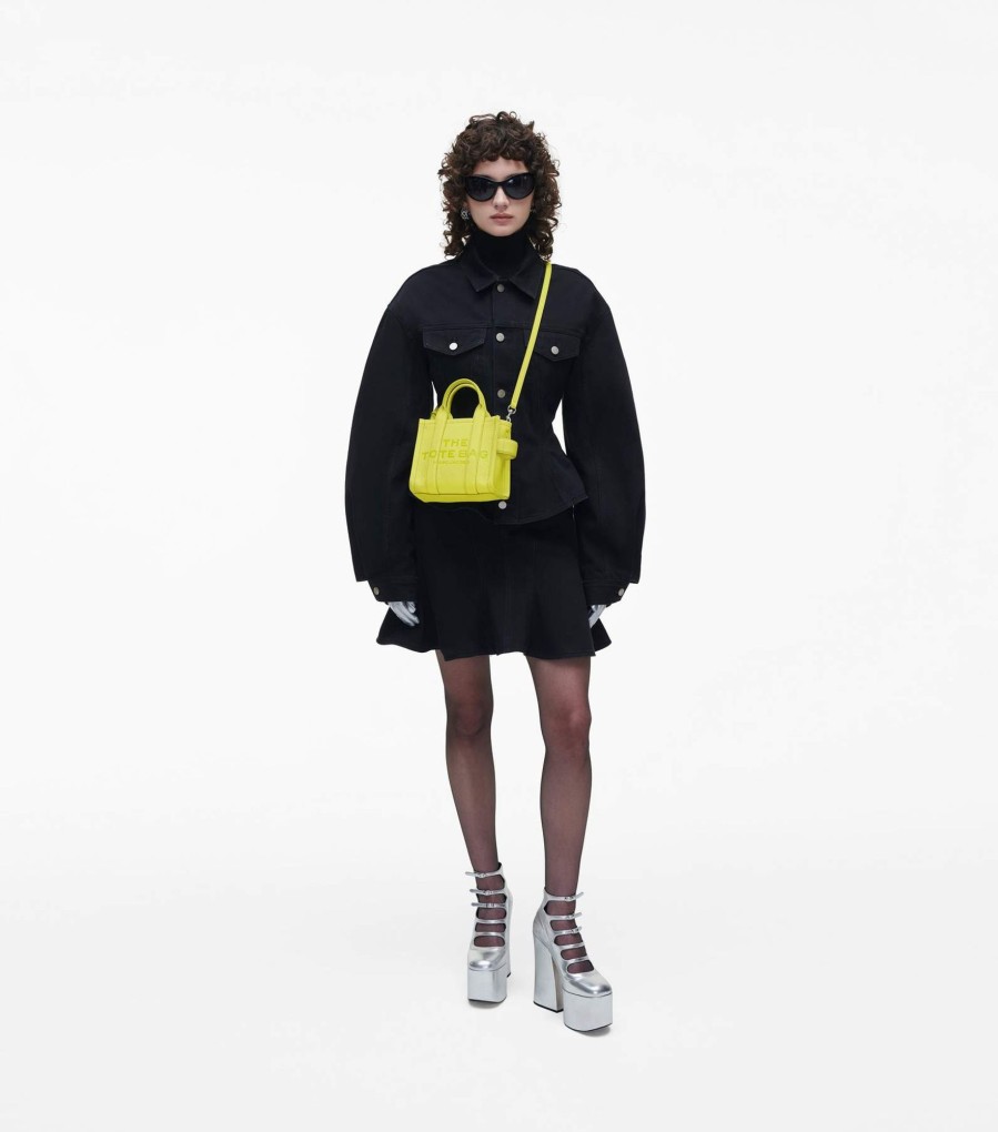 Bags Marc Jacobs | The Leather Mini Tote Bag Limoncello