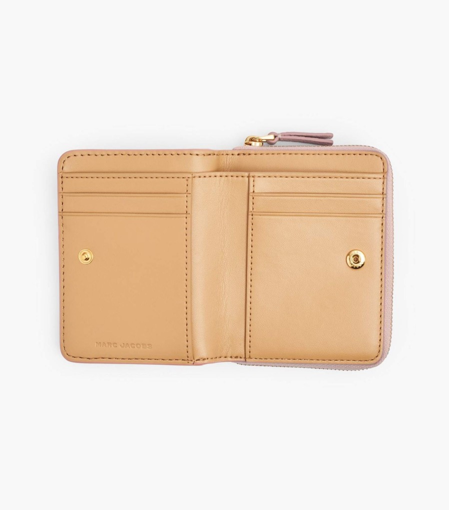 Wallets Marc Jacobs | The Leather Mini Compact Wallet Rose