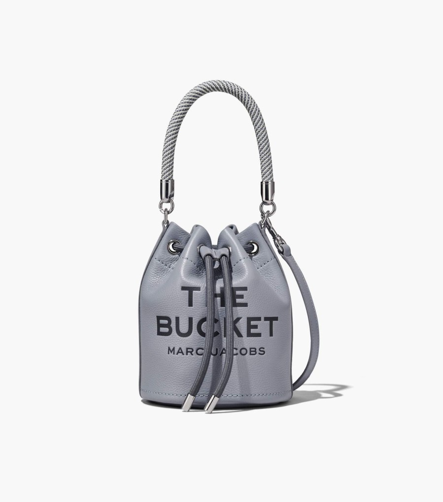 Bags Marc Jacobs | The Leather Bucket Bag Wolf Grey