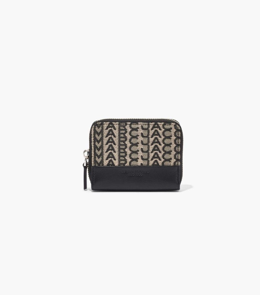 Wallets Marc Jacobs | The Monogram Zip Around Wallet Beige Multi