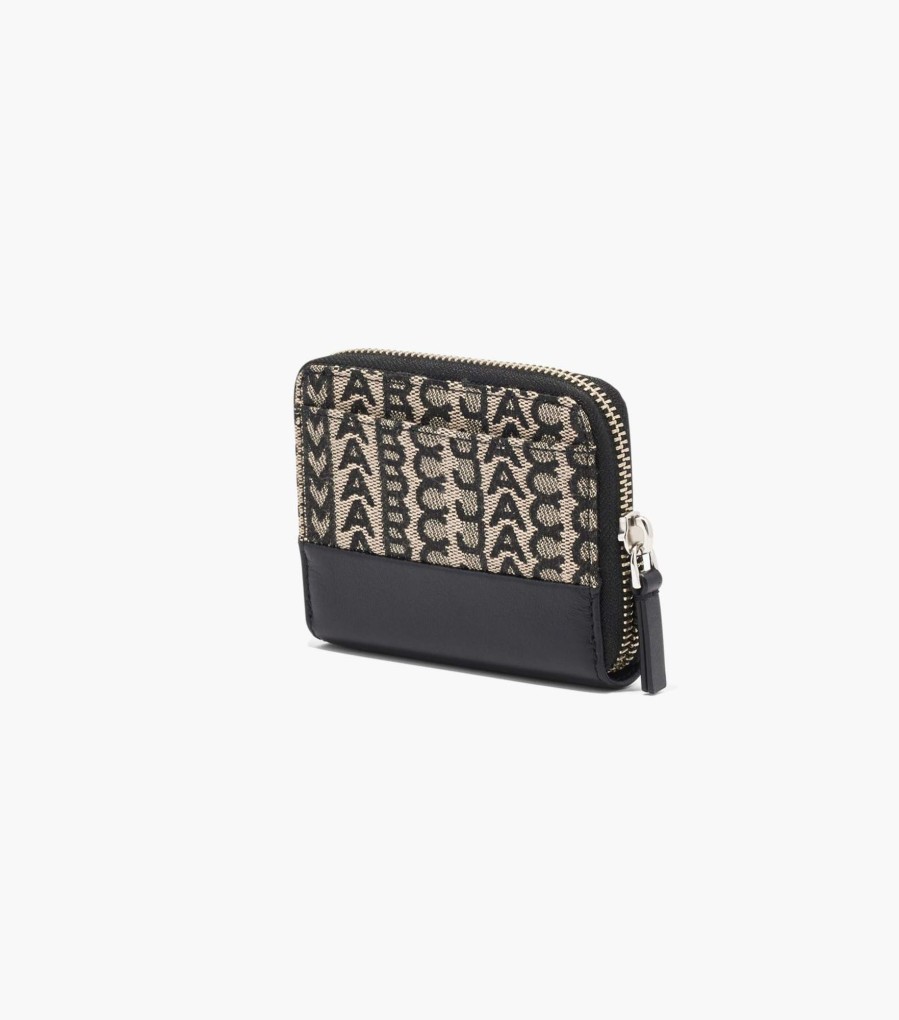 Wallets Marc Jacobs | The Monogram Zip Around Wallet Beige Multi