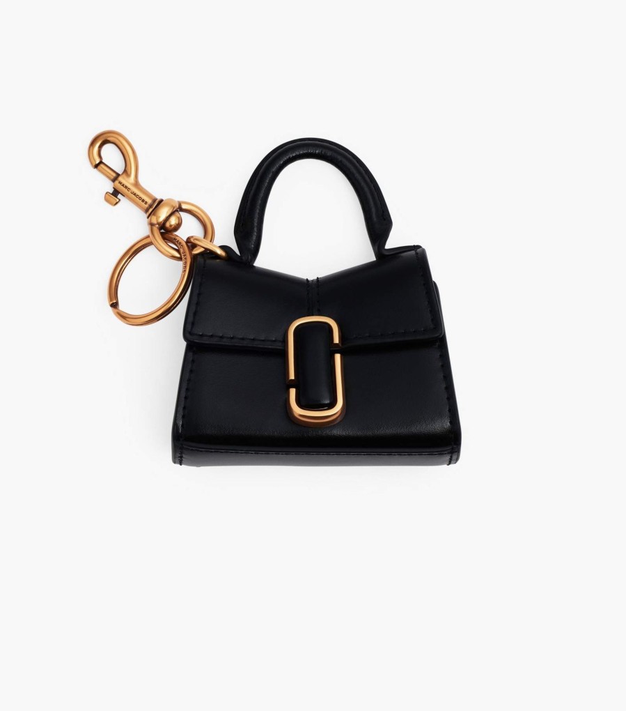 Accessories Marc Jacobs | The Nano St. Marc Top Handle Charm Black