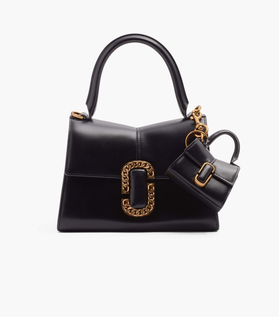 Accessories Marc Jacobs | The Nano St. Marc Top Handle Charm Black