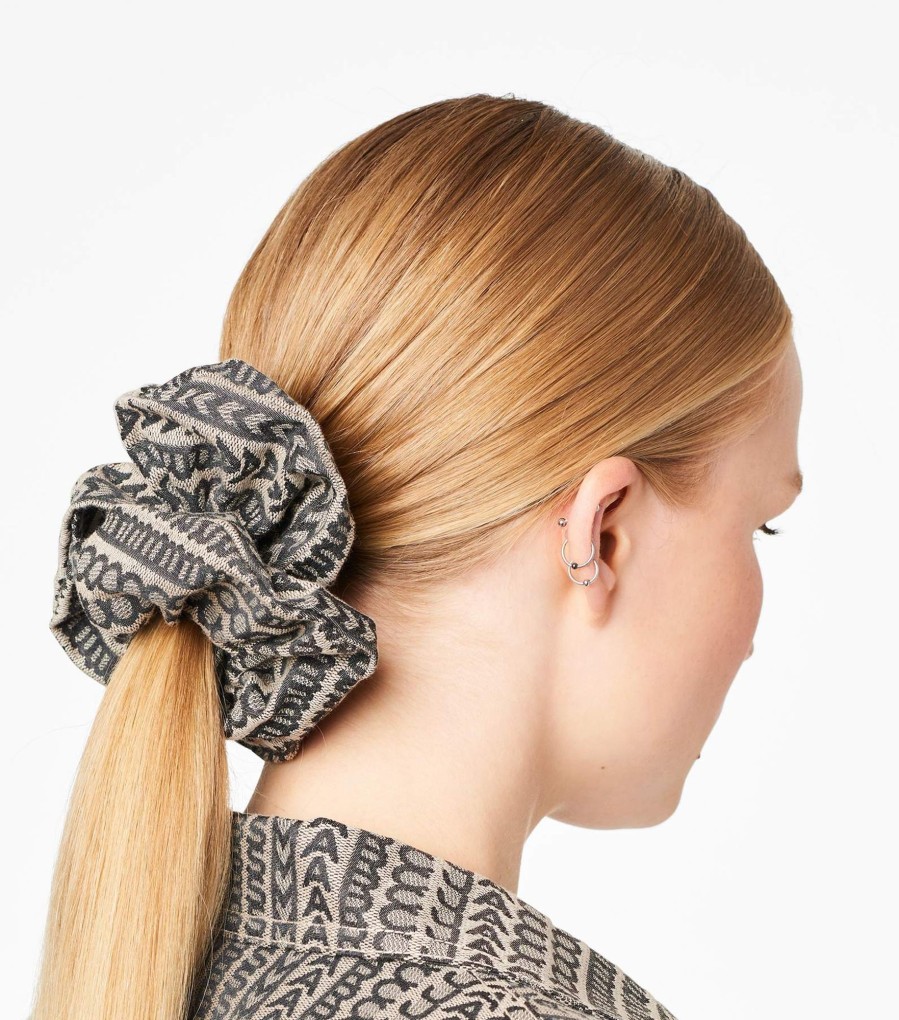 Accessories Marc Jacobs | The Monogram Jacquard Scrunchie Natural Jacquard