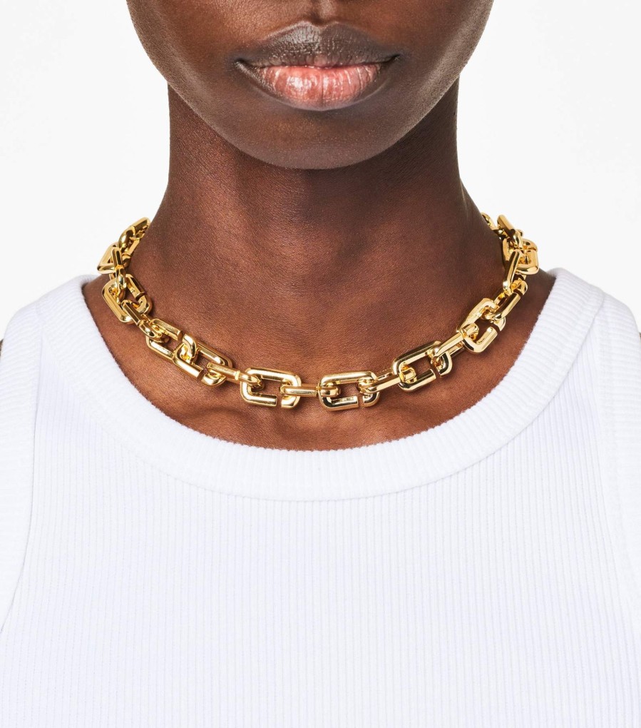 Jewelry Marc Jacobs | The J Marc Chain Link Necklace Gold