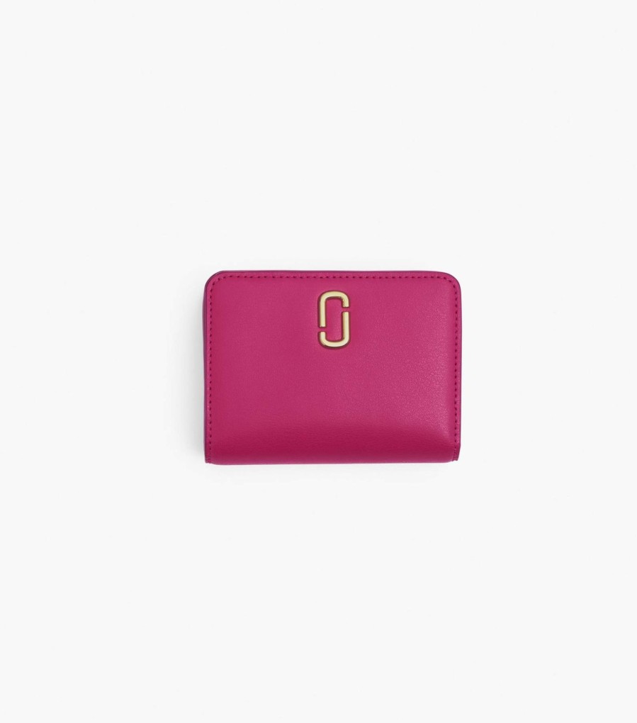 Wallets Marc Jacobs | The J Marc Mini Compact Wallet Lipstick Pink